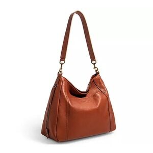 AUSTIN SHOULDER BAG in Cafe Latte/Cordovan